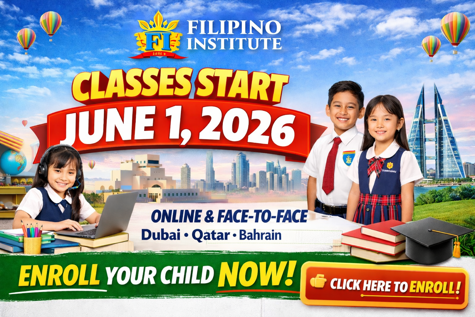 Face-to-Face Learning at Filipino Institute (Dubai, Qatar & Bahrain) – 2026 Guide