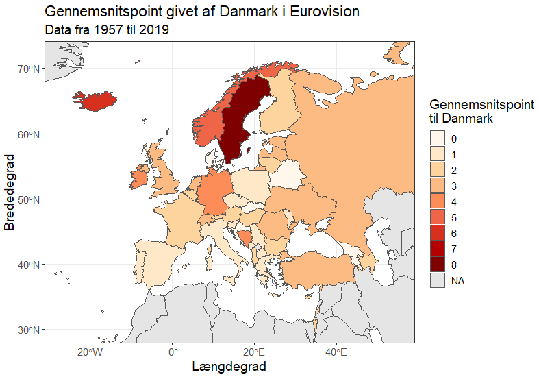 Eurovision stemmer til Danmark