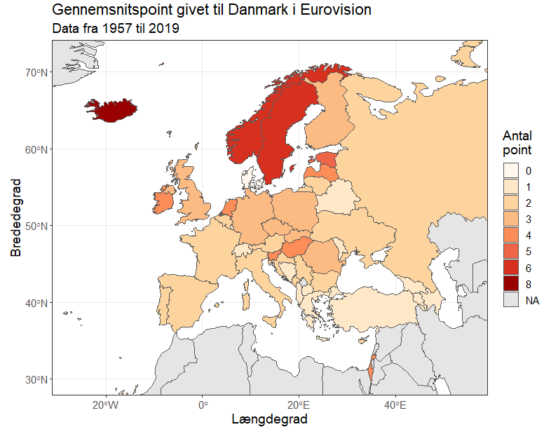 Eurovision stemmer til Danmark