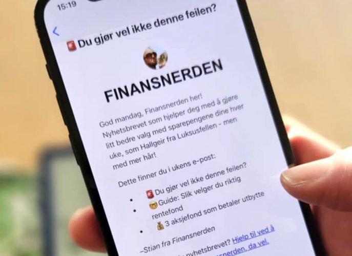 nyhetsbrev-isphone-vinkel Bilde av Finansnerdens nyhestbrev om sparing og investering