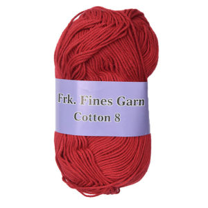 100 % Bomuld mørk rød 1559-1