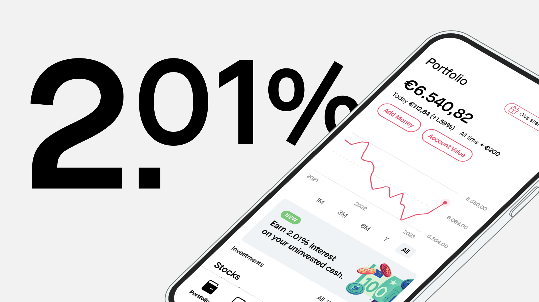 BUX est le premier courtier à offrir un taux d’intérêt de 2,01 %