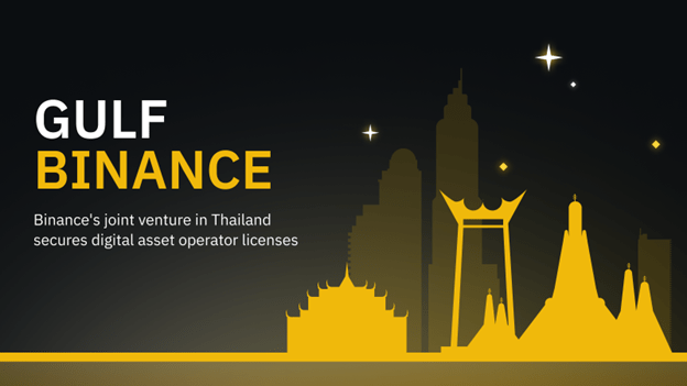 Gulf Binance krijgt digital activa operator licentie in Thailand