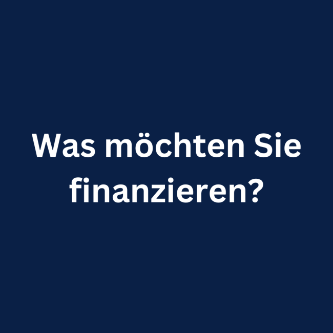 Finanzierungsanfrage