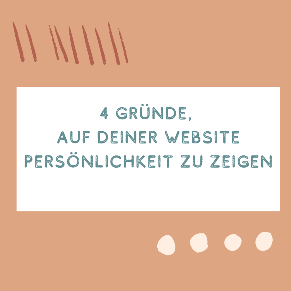 Sinnbild Persönlichkeit auf deiner Website