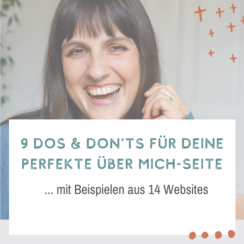 Dos and Don'ts Über mich-Seite