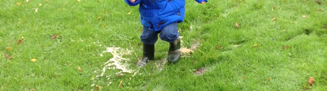 Splashing around in the mud!