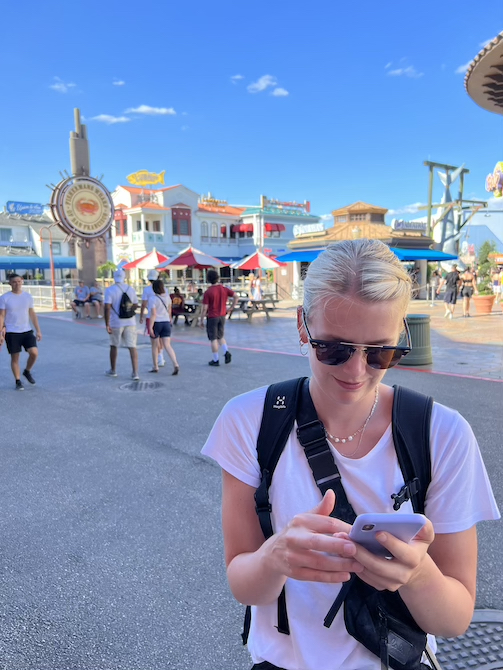 Cecilie i Universal Studio