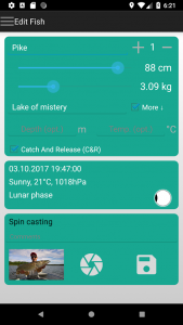 fish trace Fangstatistik App erfassen 