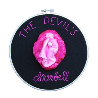 The devils doorbell embroidery