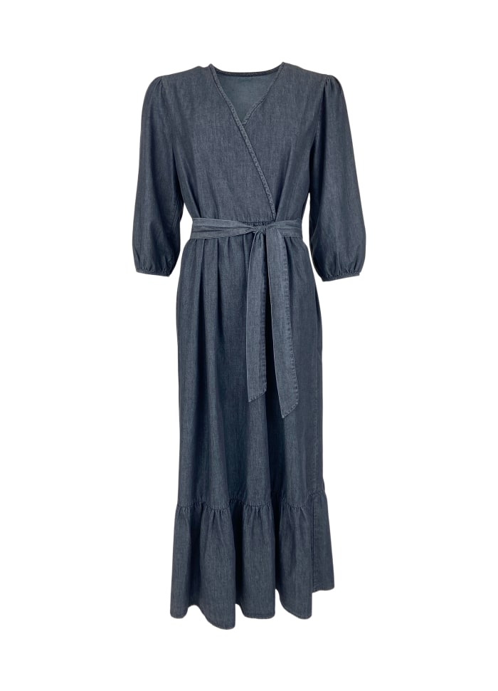 Black Colour Mali Denim Dress - fjallans.se