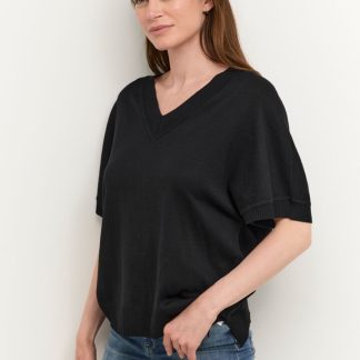 CUannemarie SS V-neck Black