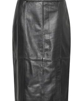 CULTURE Bloma Canja Leather Skirt