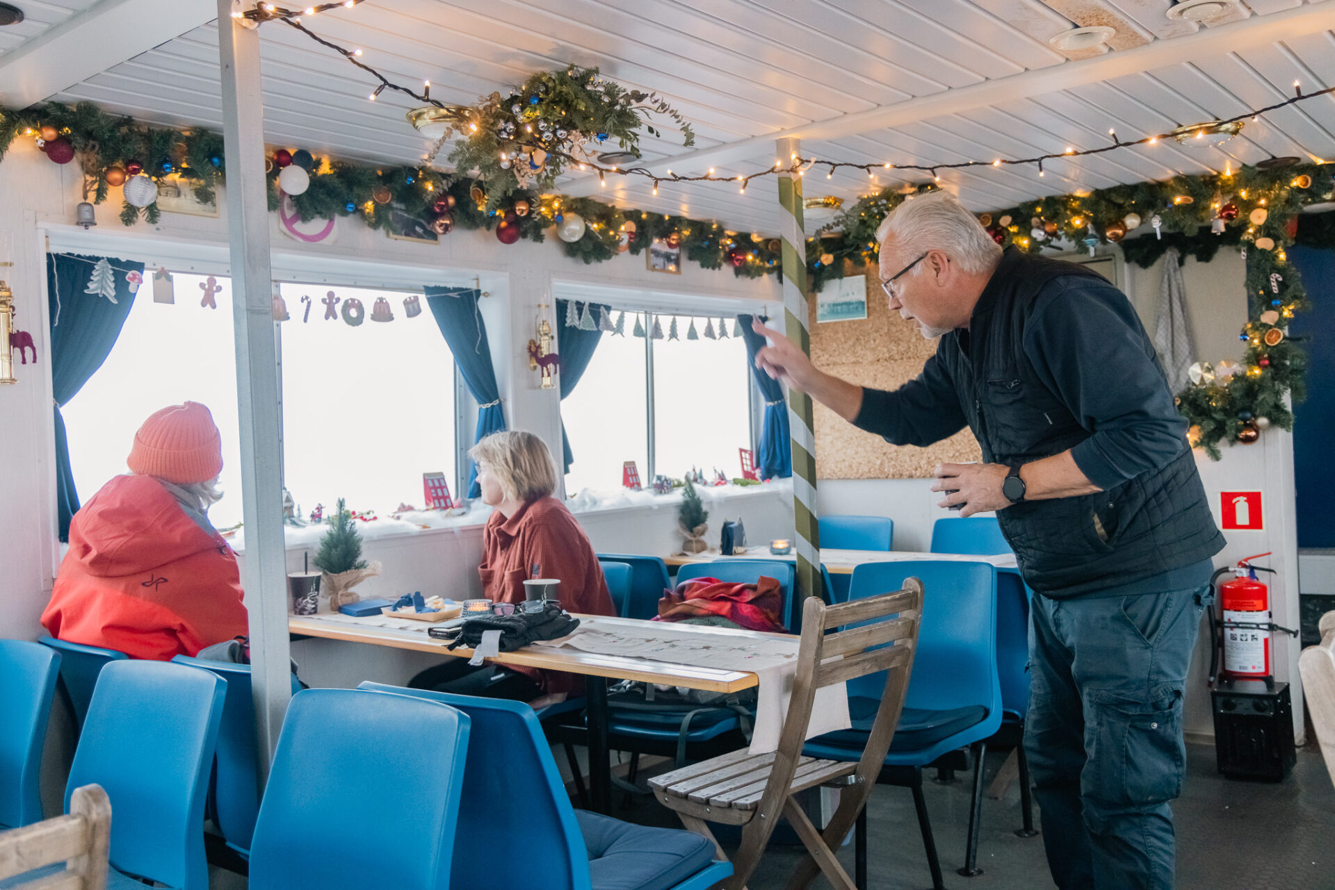 Morten guide på Juleskibet