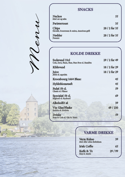 dagmar menu