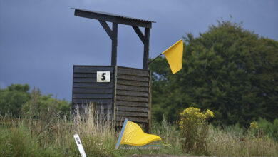 Gult flag, mx, motocross, flagpost.dk