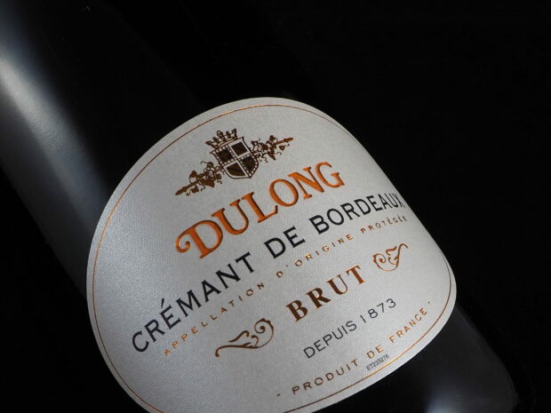 – Brogede Bordeaux-bobler Flaskehalsen
