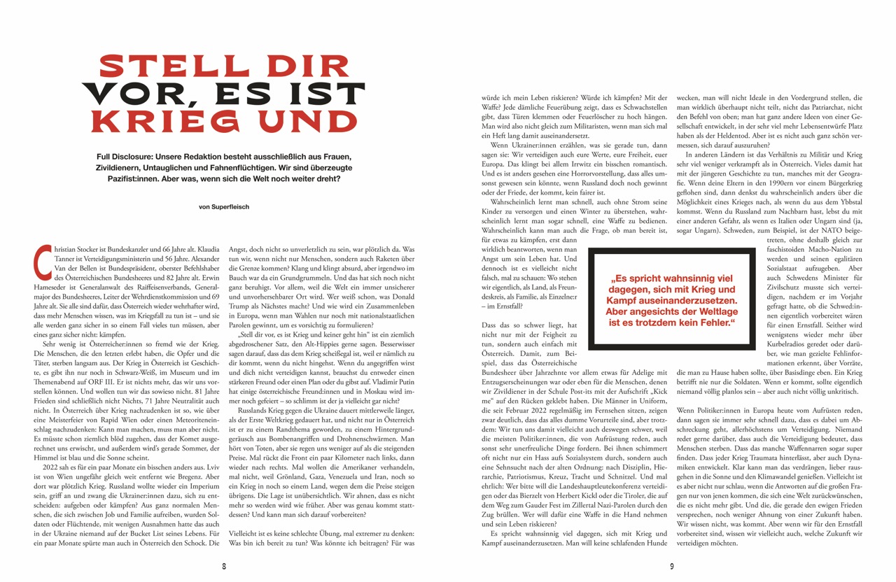 Stell dir vor, es ist Krieg und
