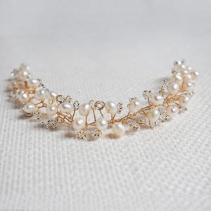 GISELLE 20cm - Hochzeit Haarranke Gold