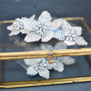 Sale: FLEUR Haarkamm Silber