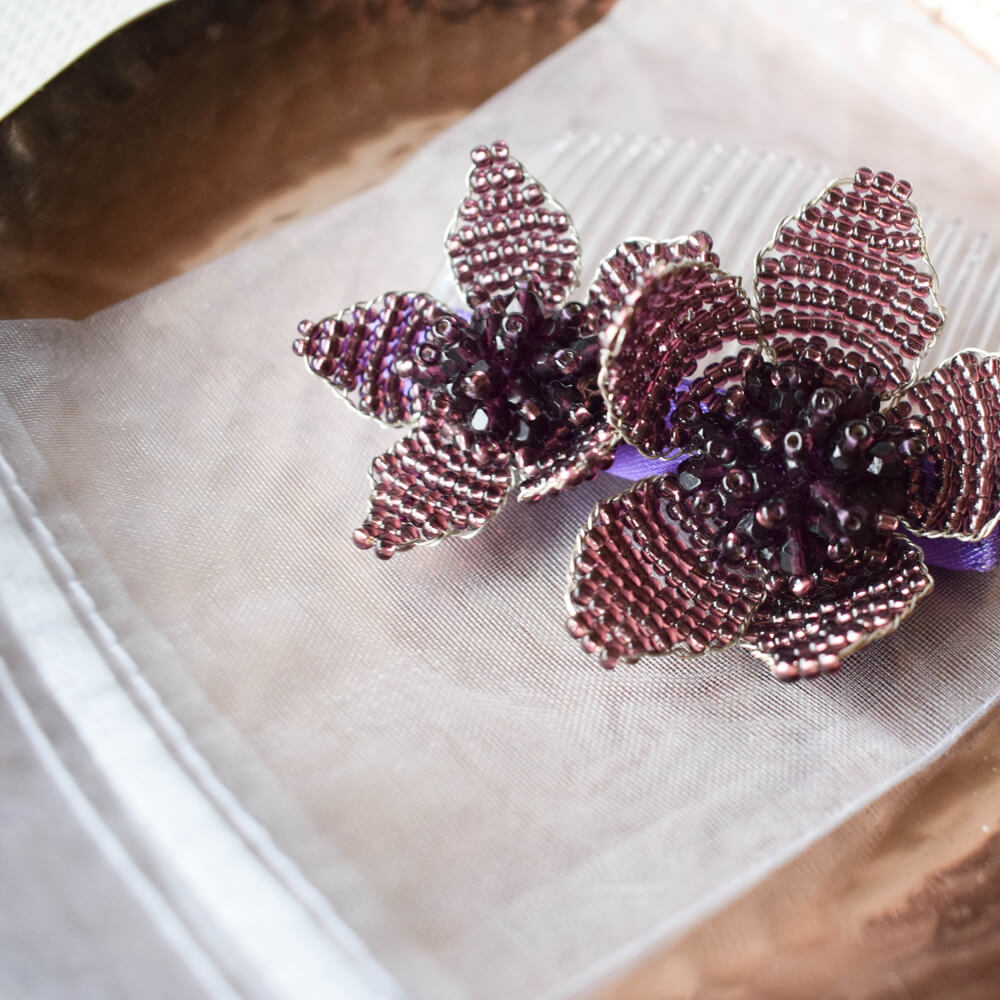 Sale: FLEUR Haarkamm lila – Bild 3