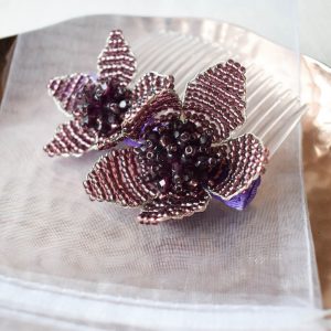 Sale: FLEUR Haarkamm lila