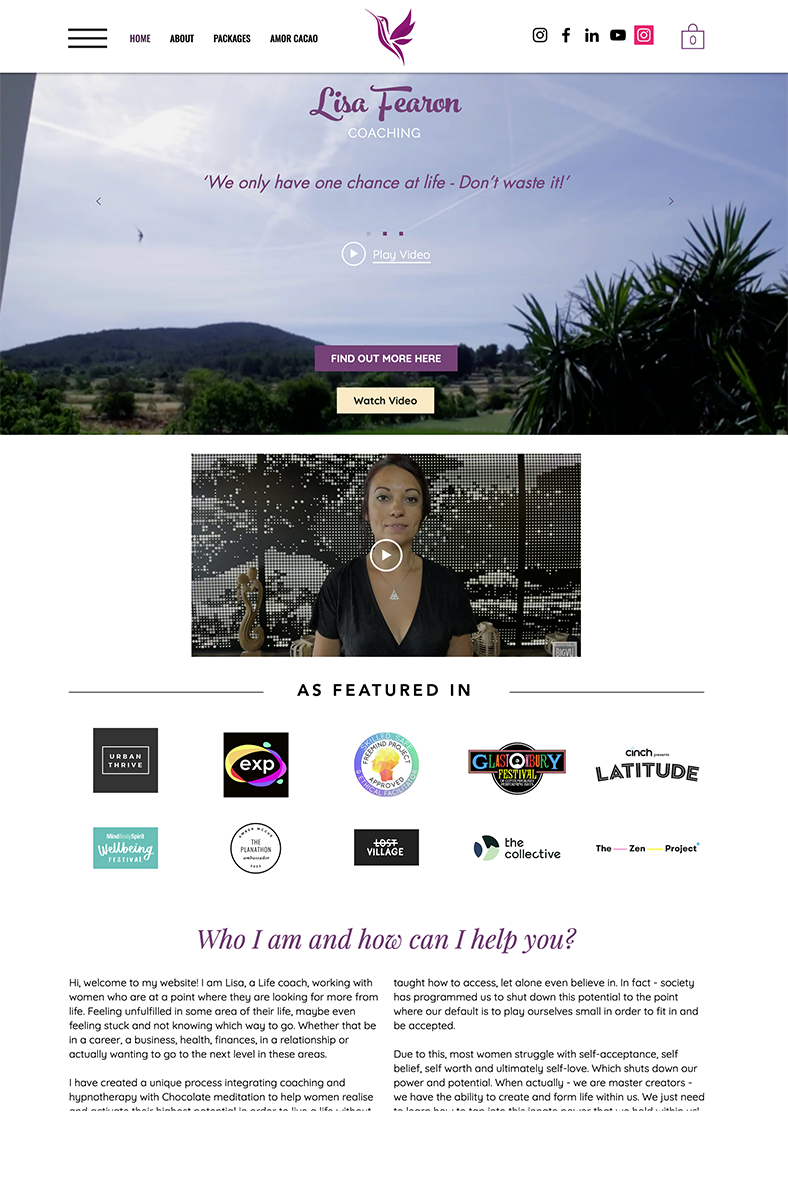 web design for life coach