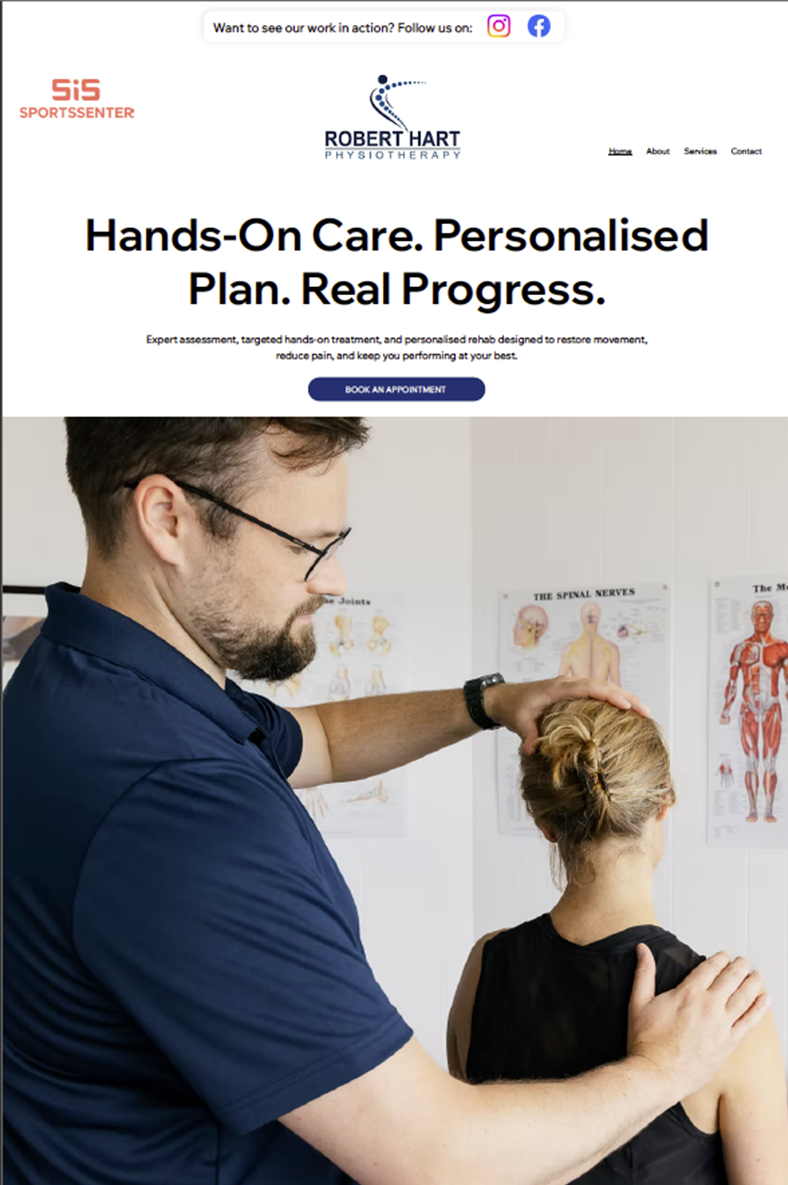 web designer for physiotherapist