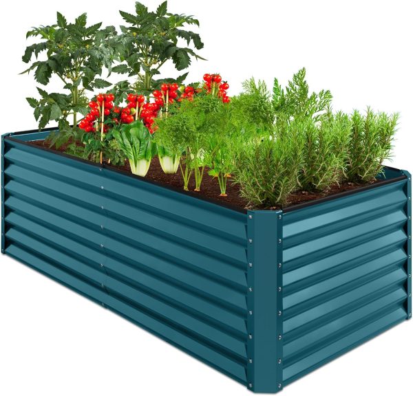 Best Choice Products 6x3x2ft Outdoor Metal Raised Garden Bed, Deep Root Box Planter for Vegetables, Flowers, Herbs, and Succulents w/ 269 Gallon Capacity - Gray - Image 34