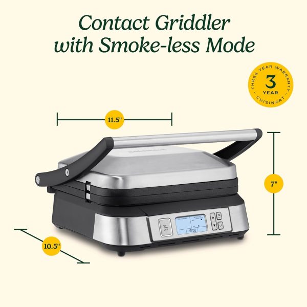 Cuisinart Panini Press, Stainless Steel Griddler, Sandwich Maker & More, 5-IN-1, GR-4NP1 - Image 18