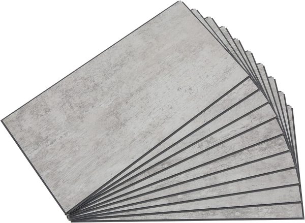 Palisade 22.8" x 7.31" Interlocking Vinyl Waterproof Backsplash Tiles in Carrara Marble - Grout-Free, Easy Install & UV Resistant, Ideal for Kitchen & Bathroom (10 Pack) - Image 174