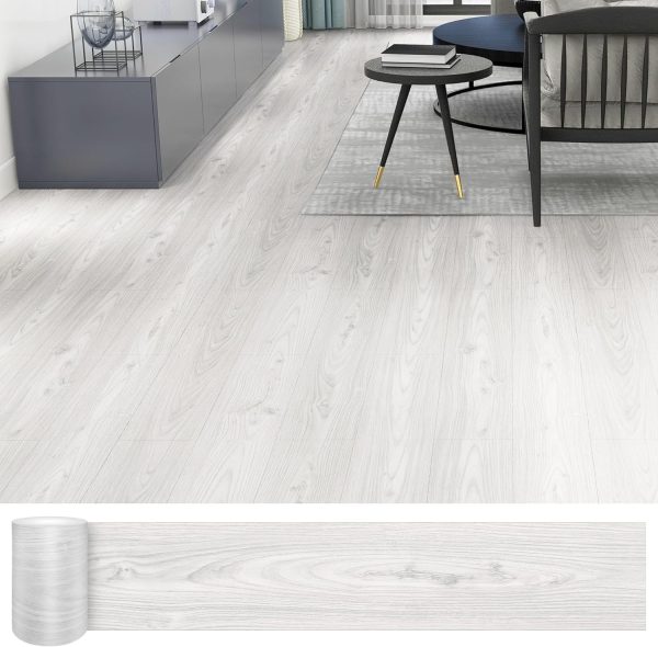 Waterproof Peel and Stick Floor Tile, 36 Pack 54 Sq.FtNO Sticky Residue Left Wood Plank Vinyl Tile Stickers, Self-Adhesive DIY Flooring Tiles for Bedroom, Living Room, Bathroom 36" x 6"Dustgray - Image 46