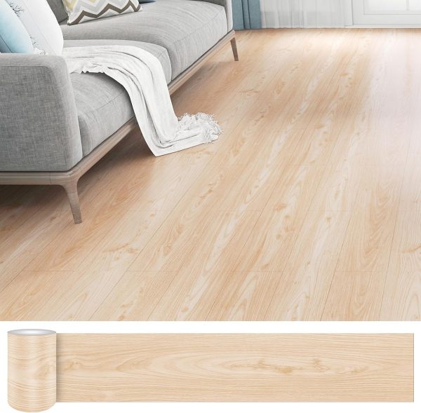 Waterproof Peel and Stick Floor Tile, 36 Pack 54 Sq.FtNO Sticky Residue Left Wood Plank Vinyl Tile Stickers, Self-Adhesive DIY Flooring Tiles for Bedroom, Living Room, Bathroom 36" x 6"Dustgray - Image 90