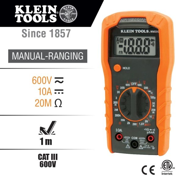 Klein Tools 69149P Electrical Test Kit with Digital Multimeter, Non-Contact Voltage Tester and Electrical Outlet Tester, Leads and Batteries - Image 4