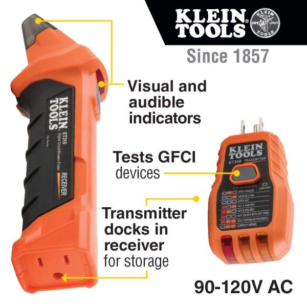 Klein Tools 69149P Electrical Test Kit with Digital Multimeter, Non-Contact Voltage Tester and Electrical Outlet Tester, Leads and Batteries - Image 23