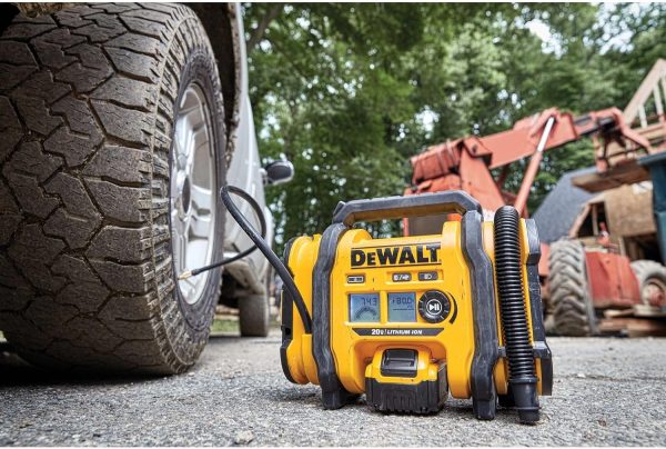 DEWALT 20V MAX Tire Inflator, Compact and Portable, Automatic Shut Off, LED Light, Bare Tool Only (DCC020IB) - Image 9