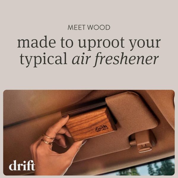 Drift Car Air Freshener - Wood Air Freshener - Car Odor Eliminator - Teak Scent Starter Kit - Image 4