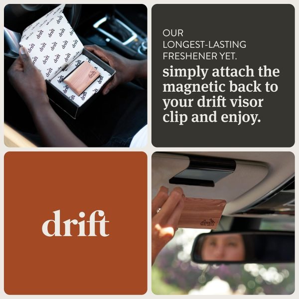 Drift Car Air Freshener - Wood Air Freshener - Car Odor Eliminator - Teak Scent Starter Kit - Image 7