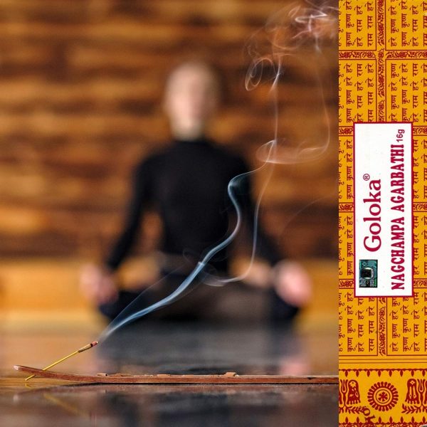 Goloka Nag Champa Incense - 250 GM Box - Hand Rolled Agarbatti Fine Quality Incense Sticks for Purification, Relaxation, Positivity, Yoga, Meditation - Image 7