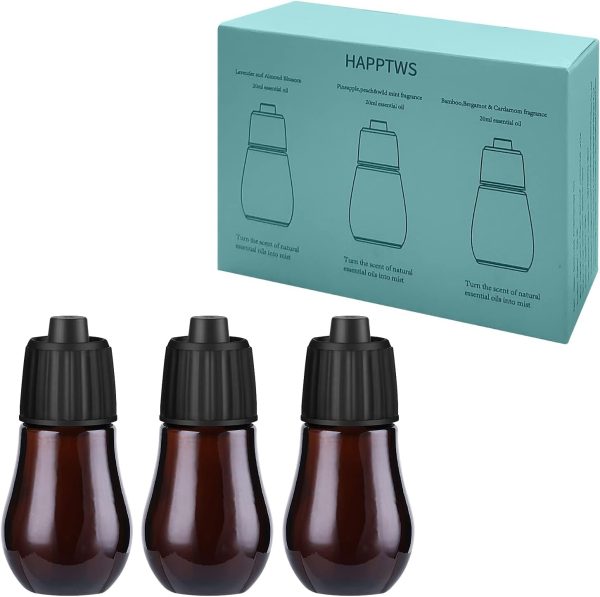 Aromatherapy Essential Oil Set - 3-Piece Essential Oil Set in Three Flavors: Sandalwood, Gardenia, Clove Flower - Image 3