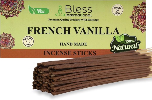 Bless-Frankincense-and-Myrrh 100%-Natural-Handmade-Hand-Dipped-Incense-Sticks Organic-Chemicals-Free for-Purification-Relaxation-Positivity-Yoga-Meditation The-Best-Woods-Scent (500 Sticks (750GM)) - Image 36