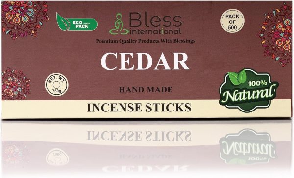 Bless-Frankincense-and-Myrrh 100%-Natural-Handmade-Hand-Dipped-Incense-Sticks Organic-Chemicals-Free for-Purification-Relaxation-Positivity-Yoga-Meditation The-Best-Woods-Scent (500 Sticks (750GM)) - Image 206