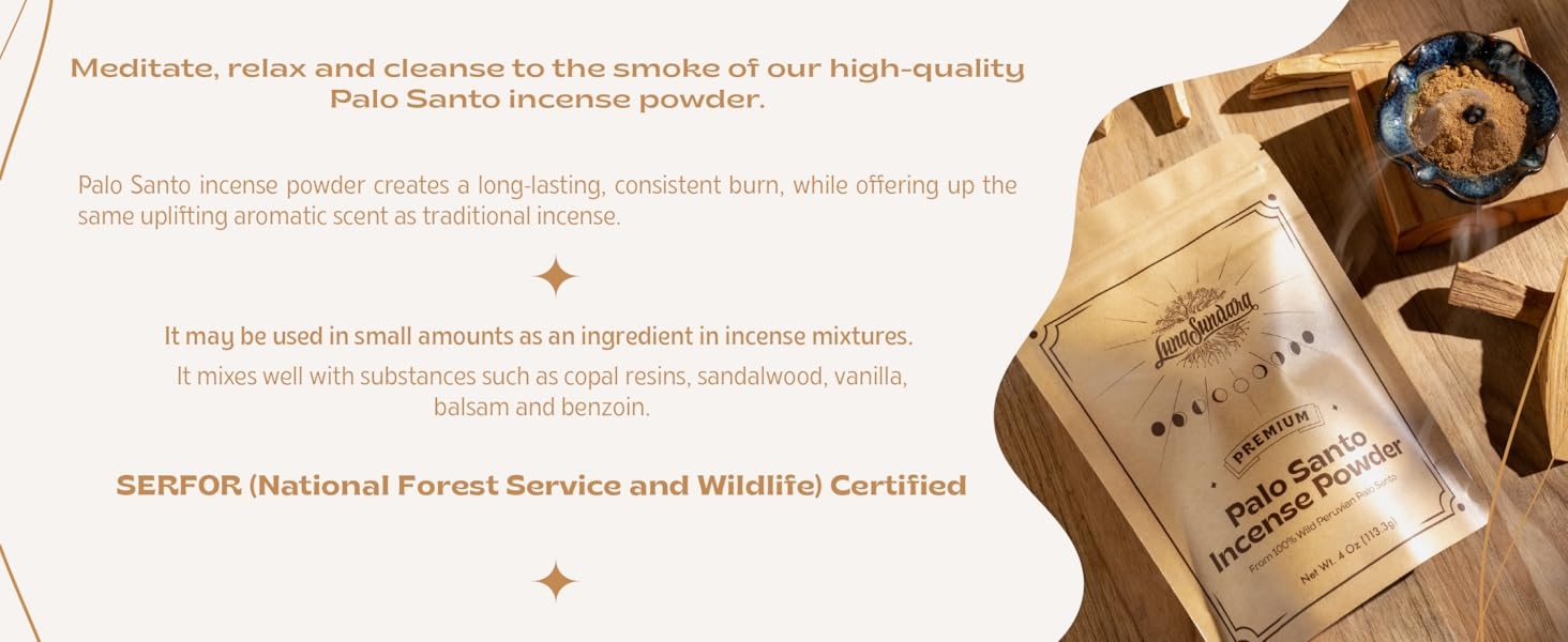 Palo Santo Incense Powder