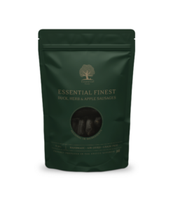 Alternative view of Essential finest duck, herbs and apples - and, urter og eple - snackspølse