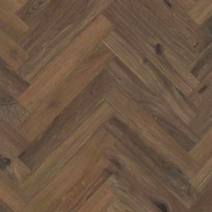 Gyant Dark Brown Herringbone Laminate Flooring