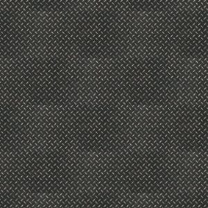 LVT Floor Tiles - Black Treadplate