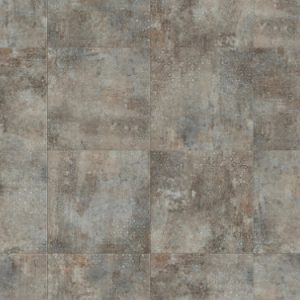 LVT Floor Tiles - Grey Stencil Concrete