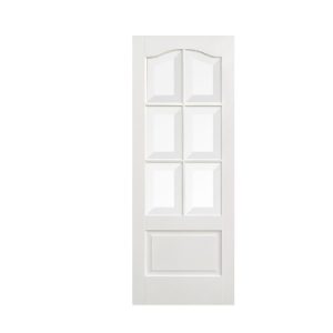 White Kent Glazed 6L Internal Door