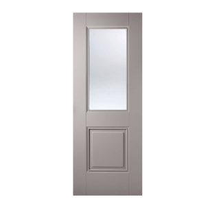 grey arnhem glazed internal door