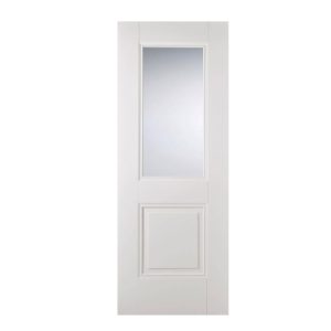 white arnhem glazed internal door